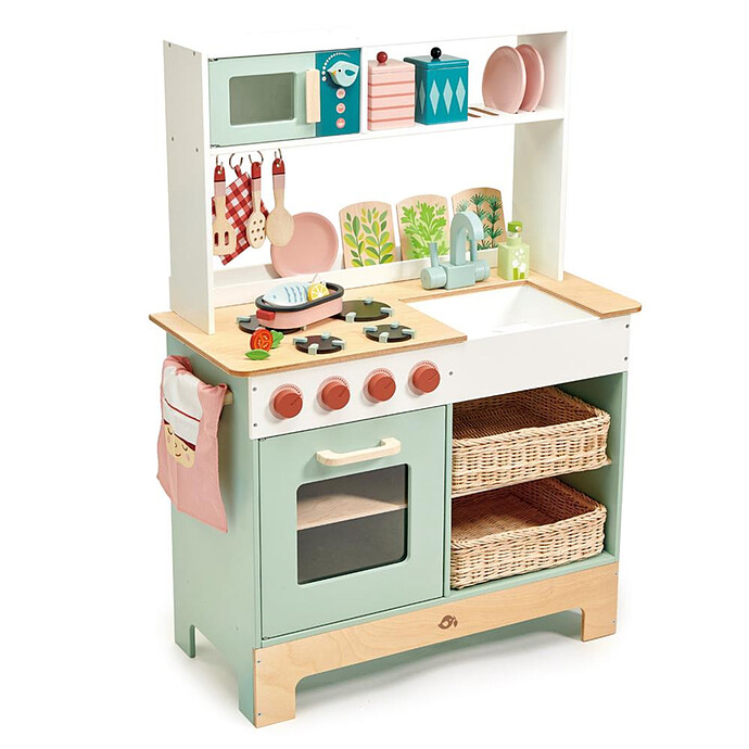 Cuisine en Bois avec Accessoires Tender Leaf Toys