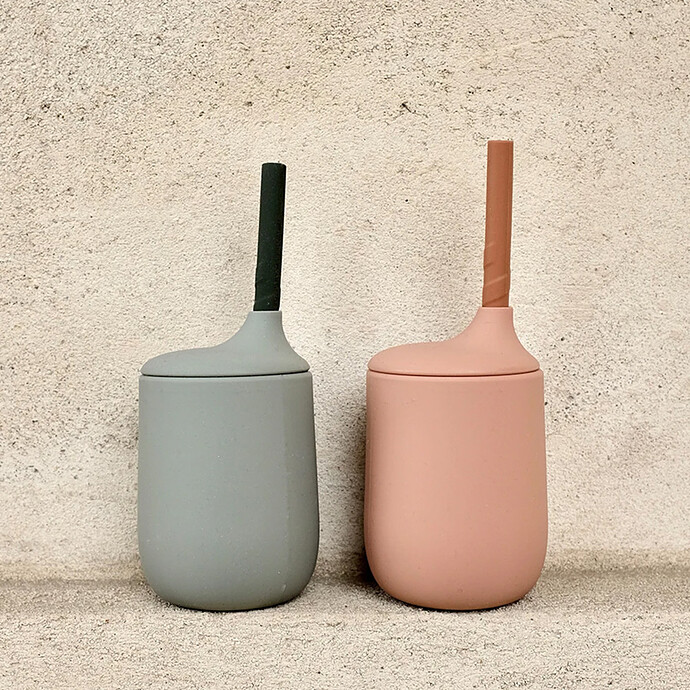 Verre avec Paille Ellis - Dark Rose & Terracotta Liewood