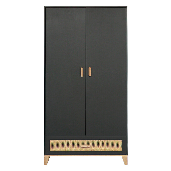 Armoire 2 Portes en Rotin Nami - Onyx Théo