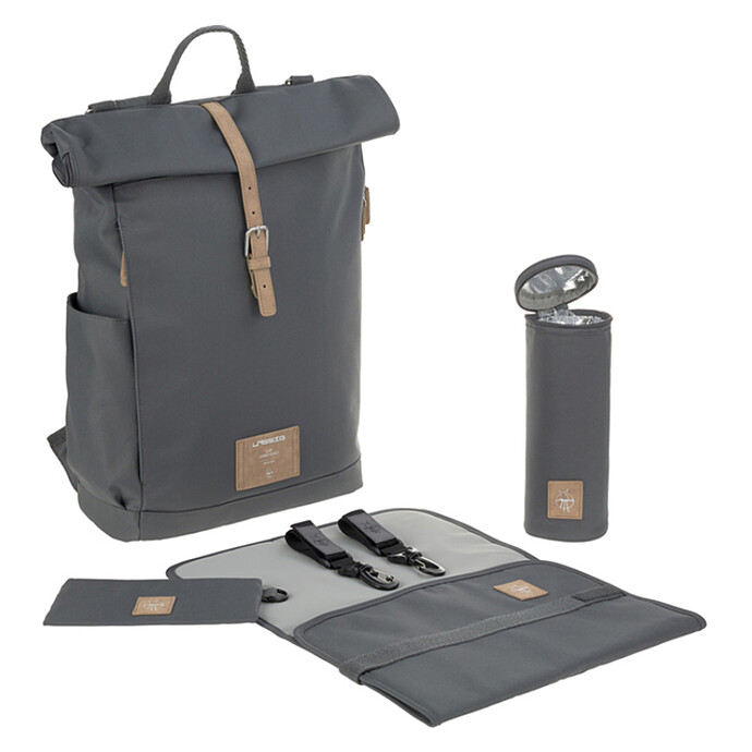 Sac à Dos à Langer Rolltop Green Label - Anthracite LÄSSIG
