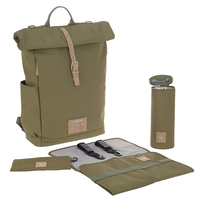 Sac à Dos à Langer Rolltop Green Label - Vert Olive LÄSSIG