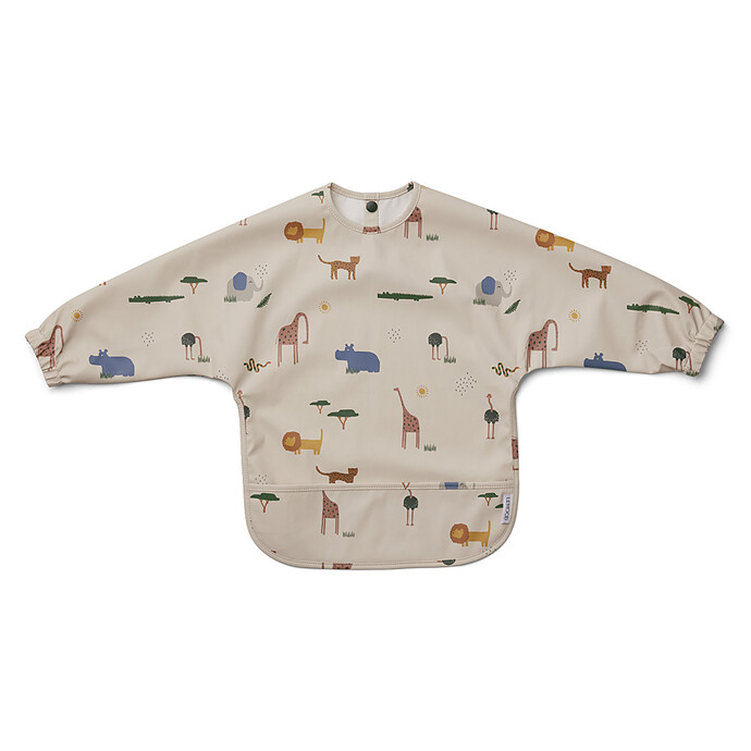 Bavoir à Manches Merle - Safari Sandy Mix Liewood