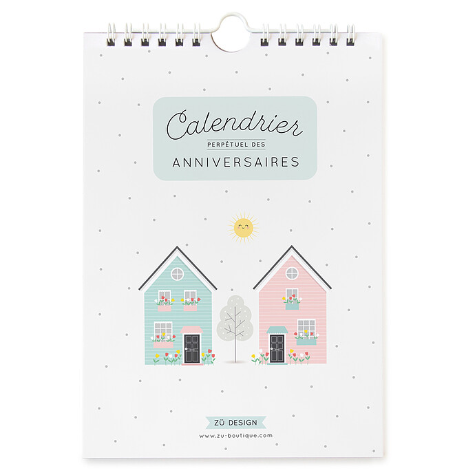 Calendrier des Anniversaires - 21 x 15 cm Zü