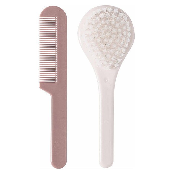 Set Coiffure Brosse et Peigne Luma - Rose Blossom Luma