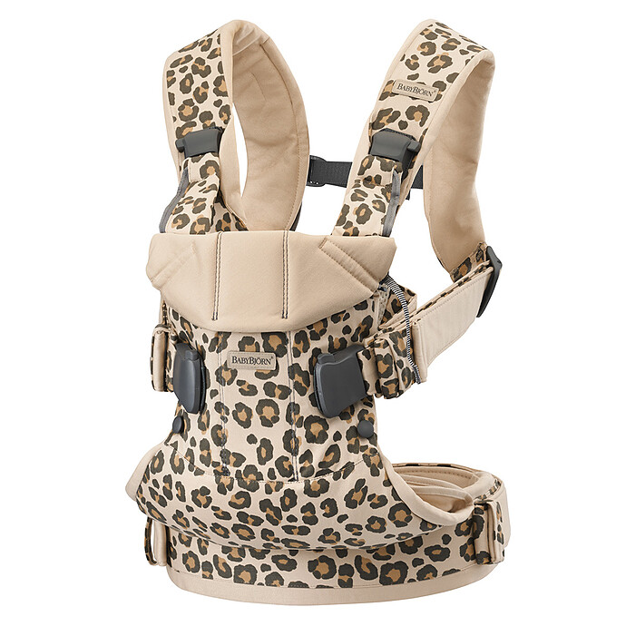 Porte-bébé One Coton - Léopard Beige BabyBjörn