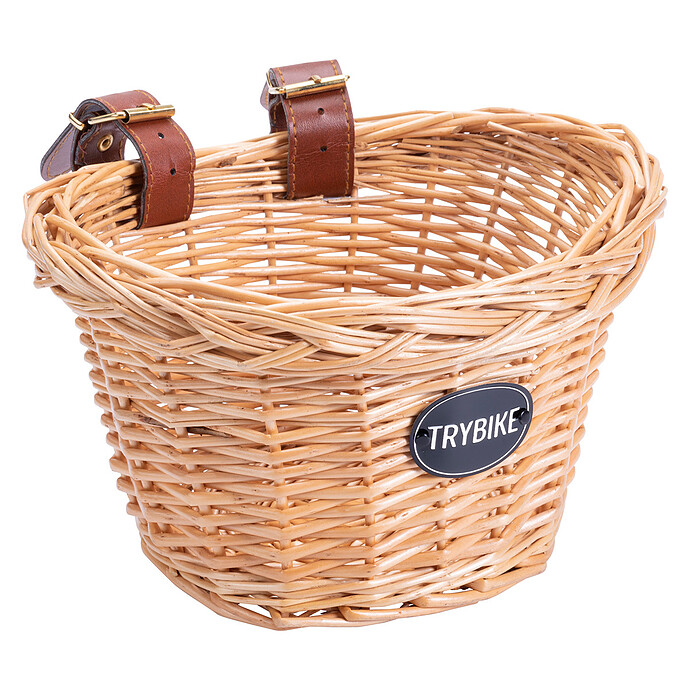 Panier en Osier pour Vélo - Naturel Trybike