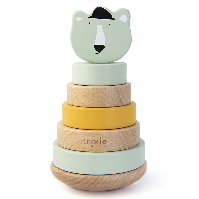 Tour à Empiler en Bois - Mr. Polar Bear Trixie Baby