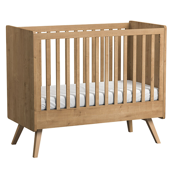 Lit Bébé Vintage Chêne - 60 x 120 cm Vox Meubles