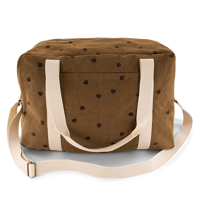 Sac à Langer Raphael - Cumin Coeurs Noirs Rose in April
