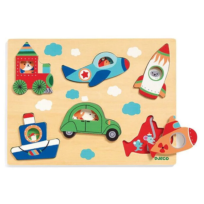 Puzzle Coucou-vroum Djeco