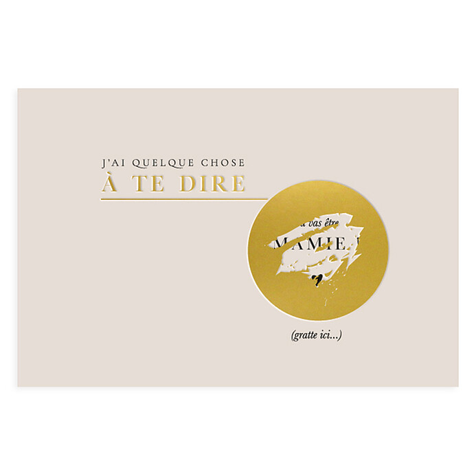 Carte Annonce à Gratter Tu Vas Être Mamie Zakuw