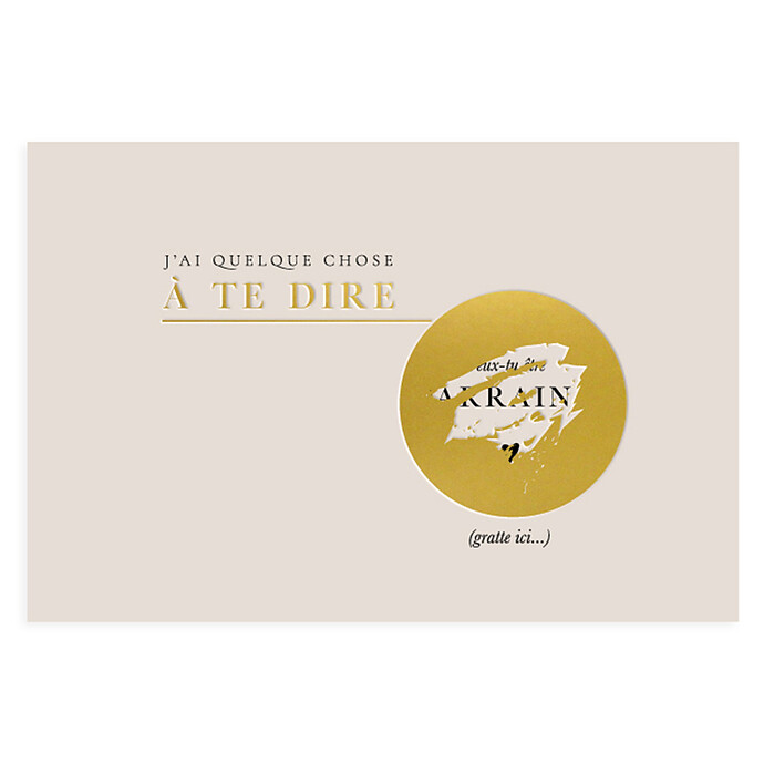 Carte Annonce à Gratter Veux-tu Être Parrain ? Zakuw
