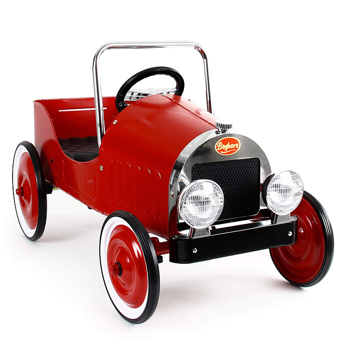 Voiture à Pédales Classic - Rouge Baghera