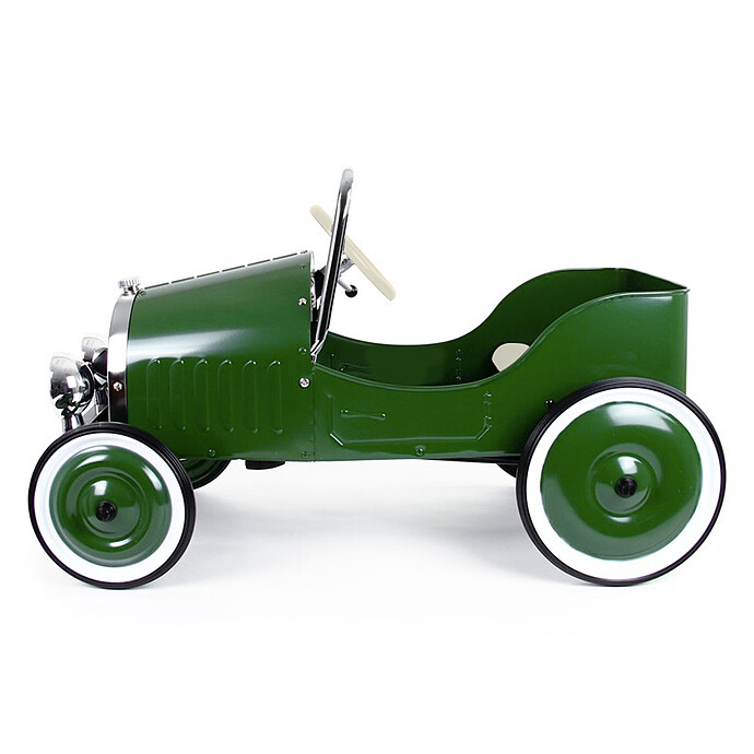 Voiture à Pédales Classic Vert Baghera