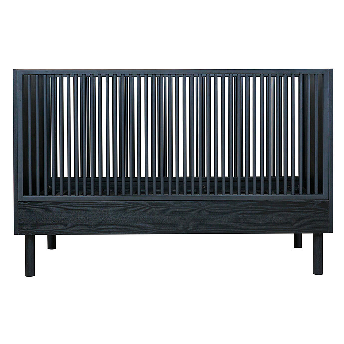Lit Bébé Evolutif Hai No Ki Black Ash - 70 x 140 cm Quax