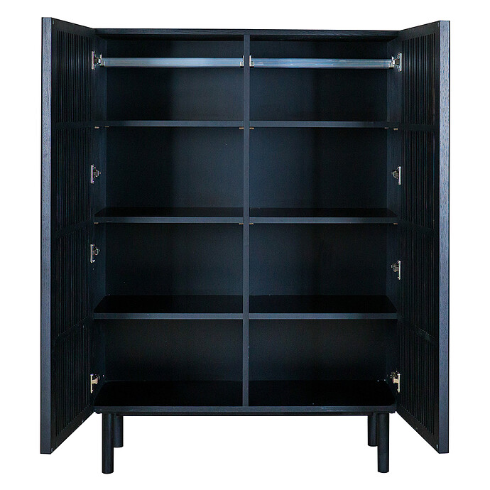 Armoire 2 Portes Hai No Ki - Black Ash Quax