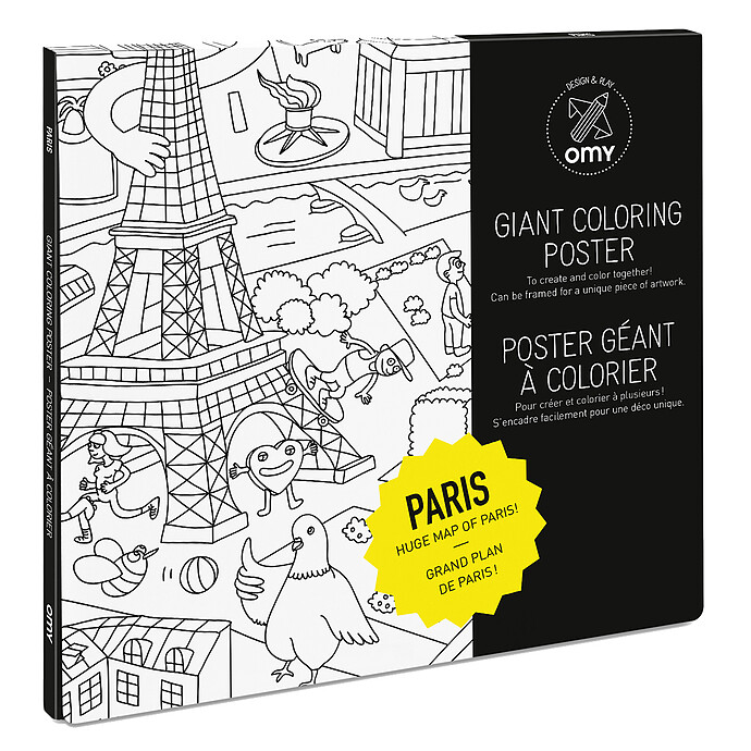 Poster à Colorier - Paris Omy
