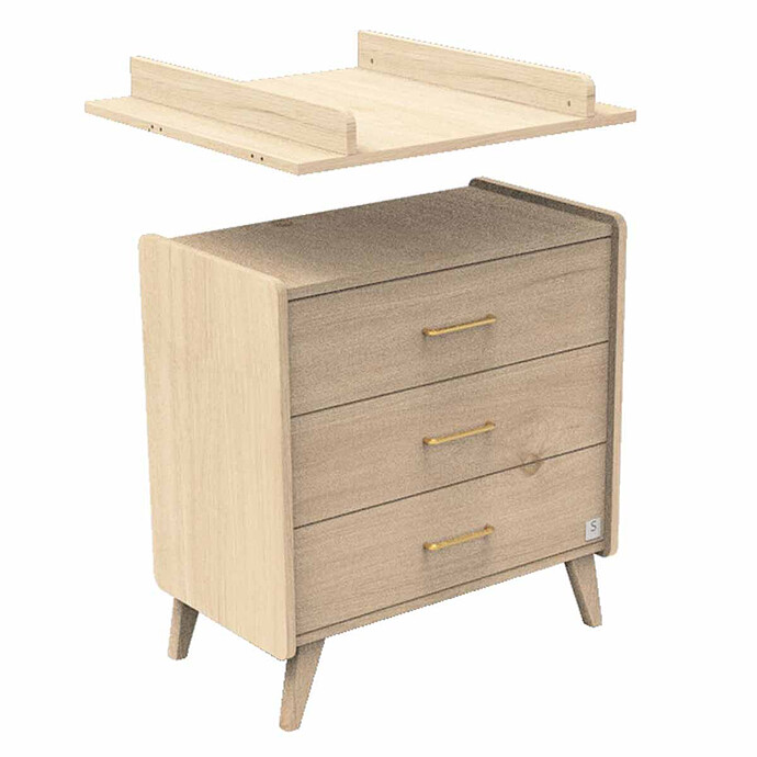 Commode et Plan à Langer Arty - Naturel Sauthon