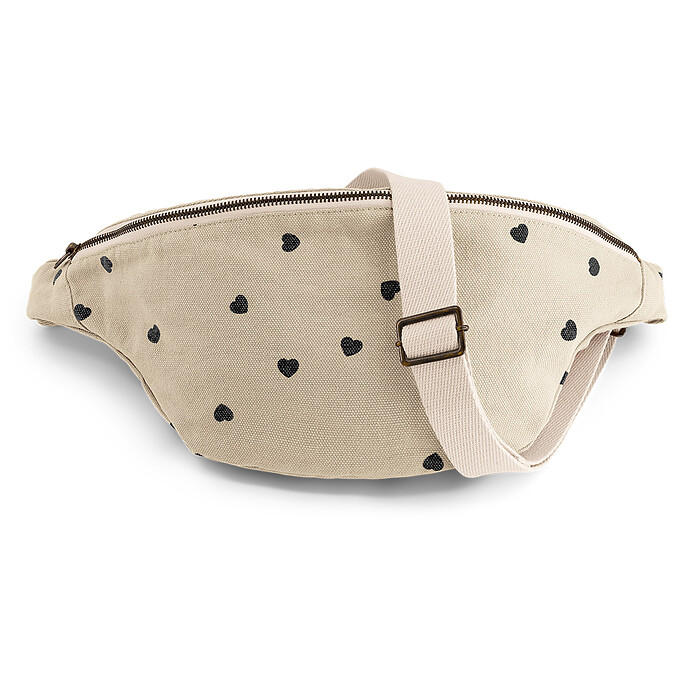 Avis Sac Banane - Sable Coeurs Noirs