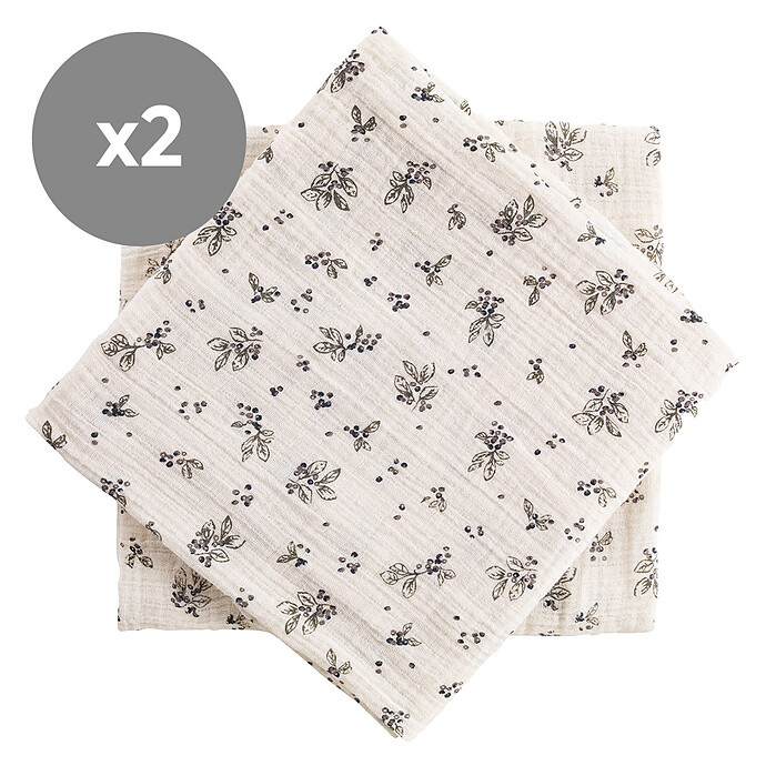 Lot de 2 Langes - Sloeberry Bonjour Little