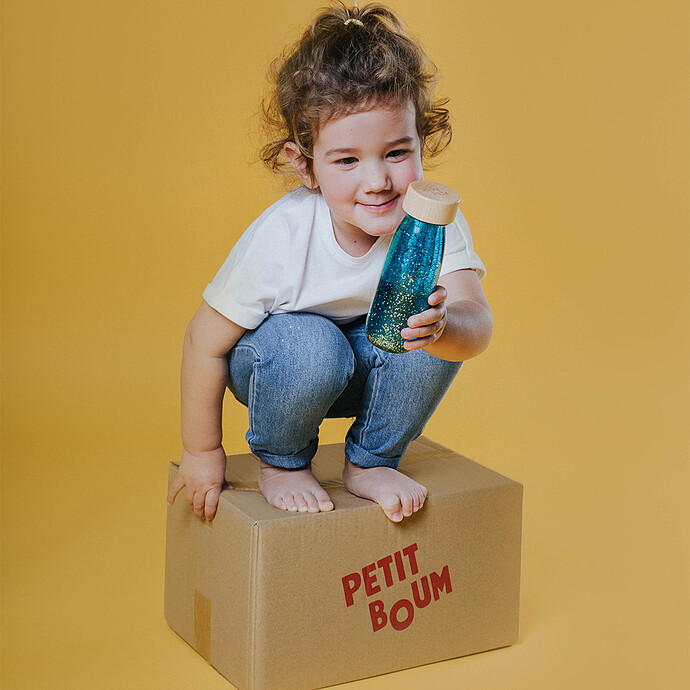 Bouteille Sensorielle Float - Turquoise Petit Boum