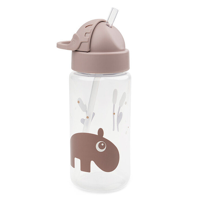 Gourde avec Paille Ozzo Rose - 350 ml Done by Deer