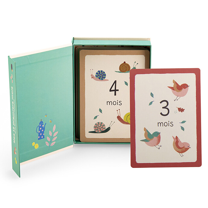 Cartes Mes 12 Premiers Mois - Pomme des Bois Moulin Roty