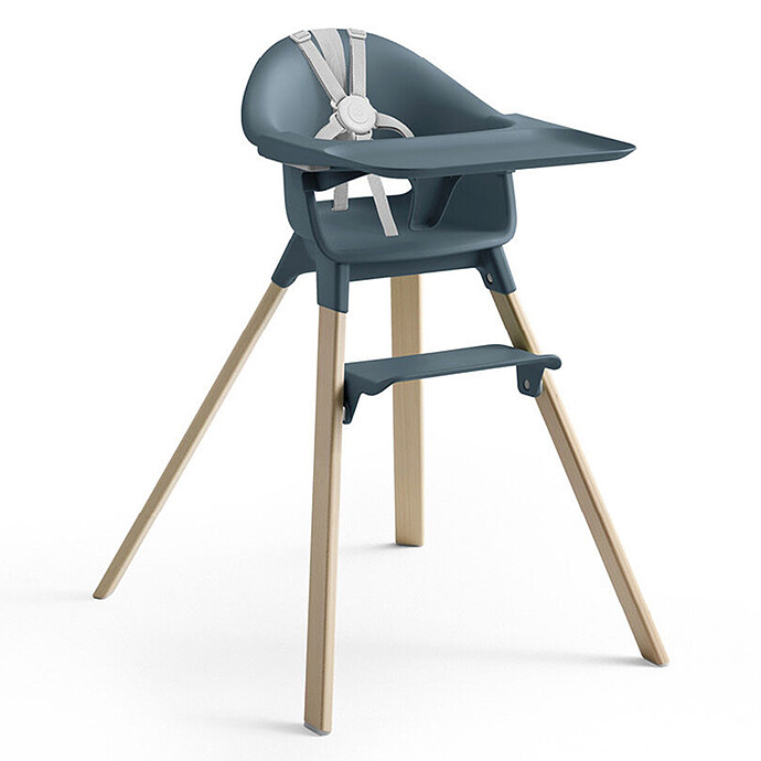Chaise Haute Clikk - Bleu Fjord Stokke