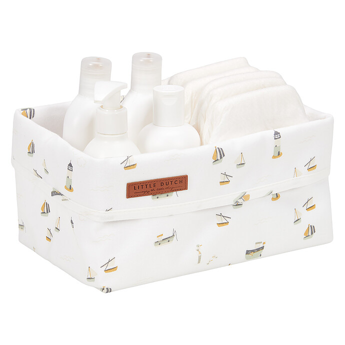 Panier de Commode Grand Sailors Bay - White Little Dutch