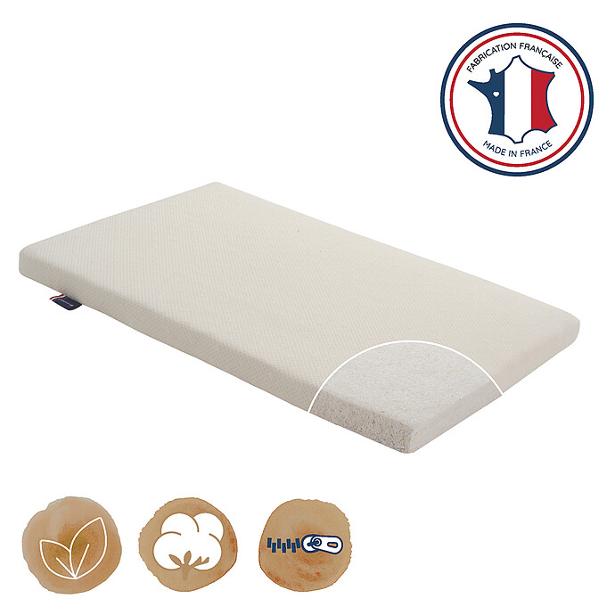 Matelas Berceau Cododo Organic Coton - 50 x 83 cm Candide