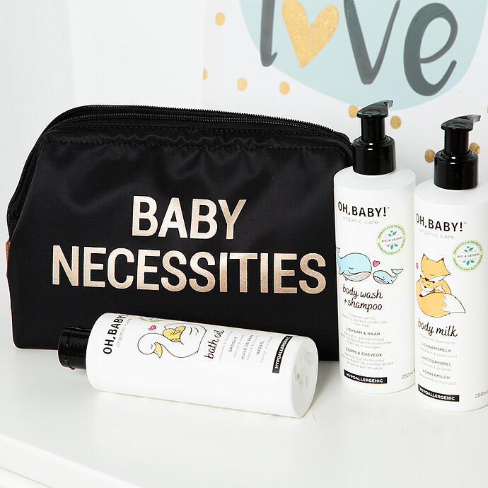 Avis Trousse de Toilette Baby Necessities - Noir et Or