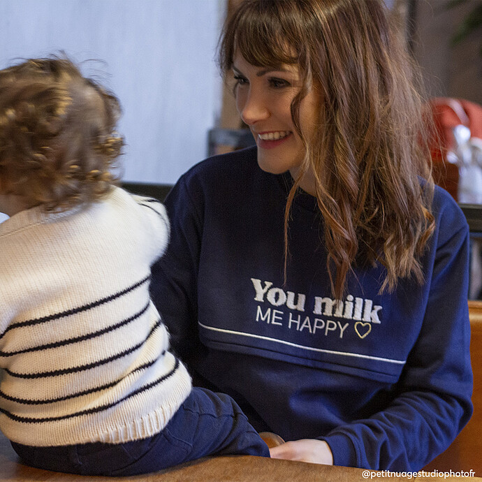 Avis Sweat d'Allaitement You Milk Me Happy - XL