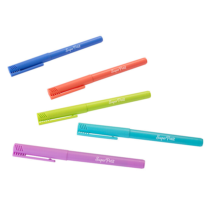Boîte de 5 Feutres Effaçables Pointes Fines pour Silicone Super Petit