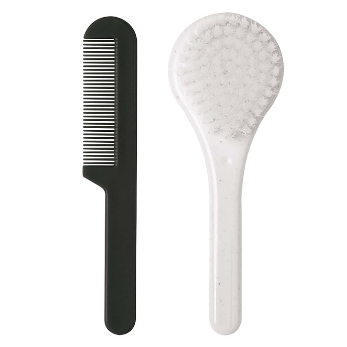 Set Coiffure Brosse et Peigne Luma - Speckles White Luma