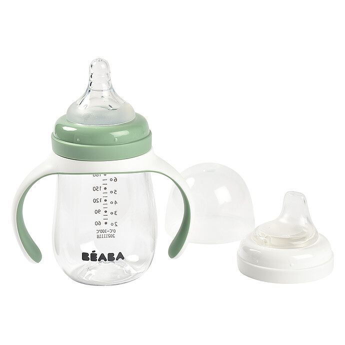 Biberon 2-en-1 Sage Green - 210 ml BÉABA
