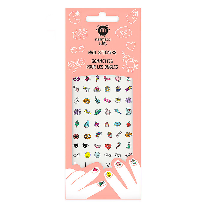 Planche de 72 Gommettes pour Ongles - Magic Nails Nailmatic