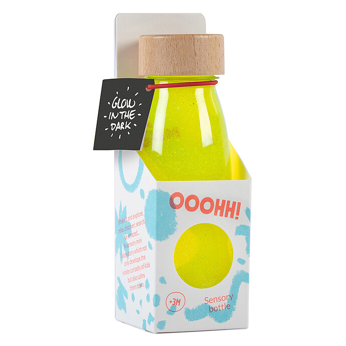 Achat Bouteille Sensorielle Float - Jaune Fluo