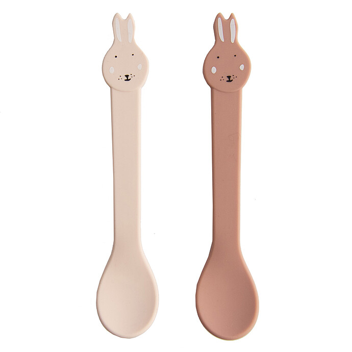 Lot de 2 Cuillères en Silicone - Mrs. Rabbit Trixie Baby