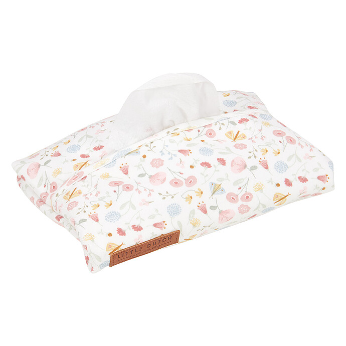 Housse pour Lingettes Flowers & Butterflies - Pink Little Dutch