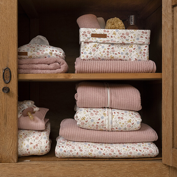 Housse pour Lingettes Flowers & Butterflies - Pink Little Dutch