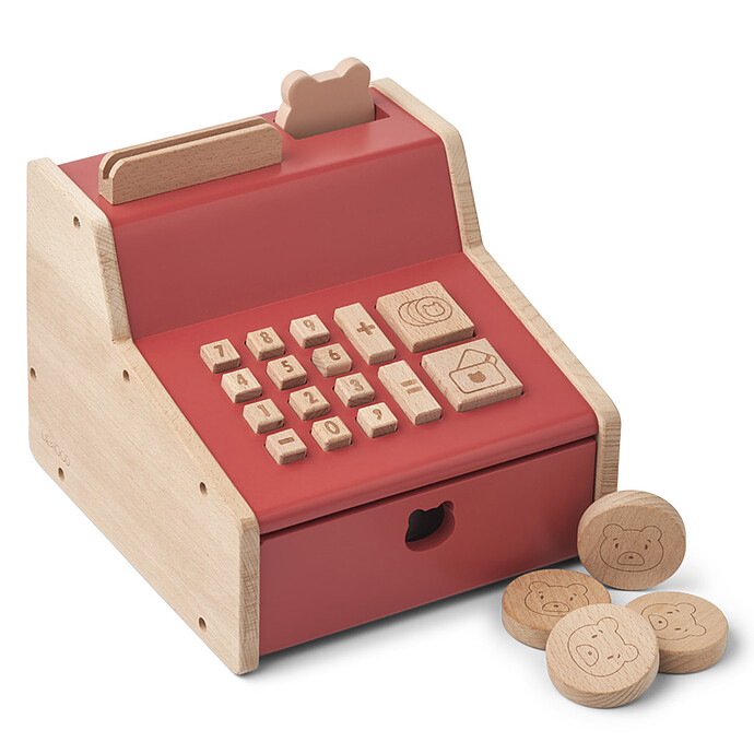 Caisse Enregistreuse Buck - Apple Red Pale Tuscany Rose Liewood
