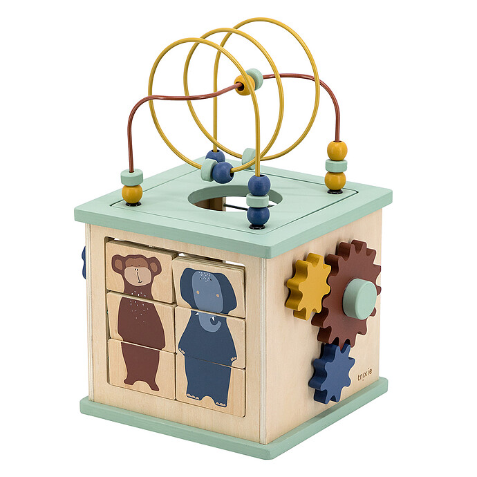 Jeu Motricité 18 Mois Arbre D'Activités Bois Navaris Enfant 18 Mois - Circuit Motricité Boulier Formes Jeu éveil Bois
