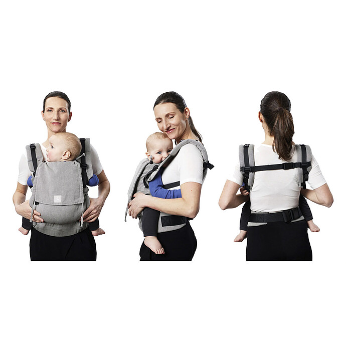 Porte-bébé Limas Carrier Flex - Mélange Ardoise Limas