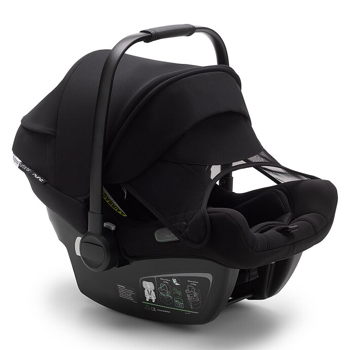 Siège Auto Turtle Air by Nuna i-Size Groupe 0+ - Noir Bugaboo