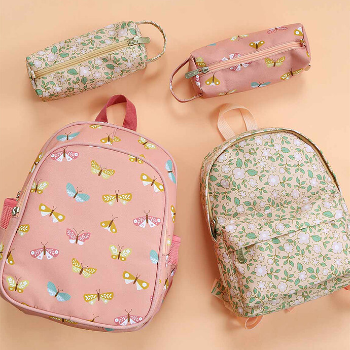 Avis Petit Sac à Dos -  Fleurs Rose
