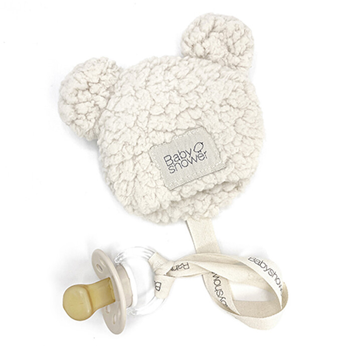 Attache Tétine - Mouton Blanc Babyshower