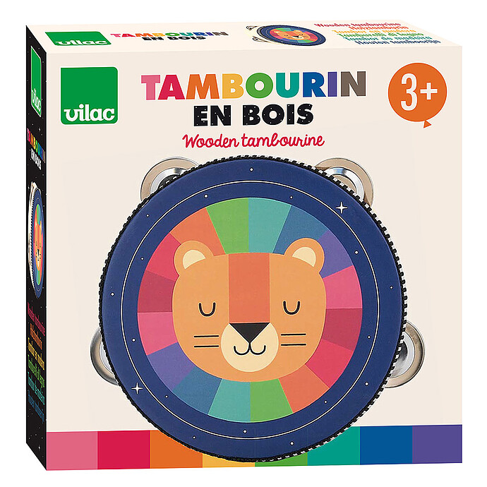 Achat Tambourin Arc-en-ciel - Andy Westface
