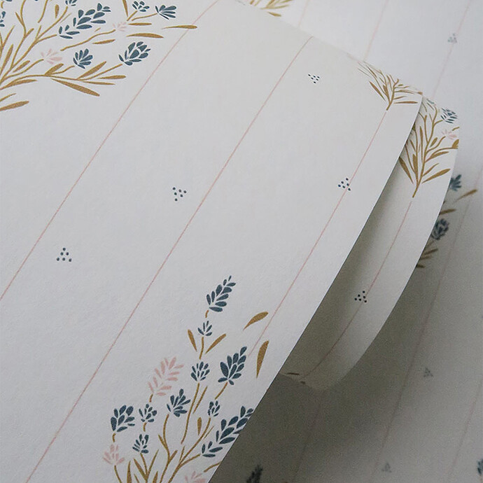 Papier Peint - Madeleine Multicolore Maison Charlotte