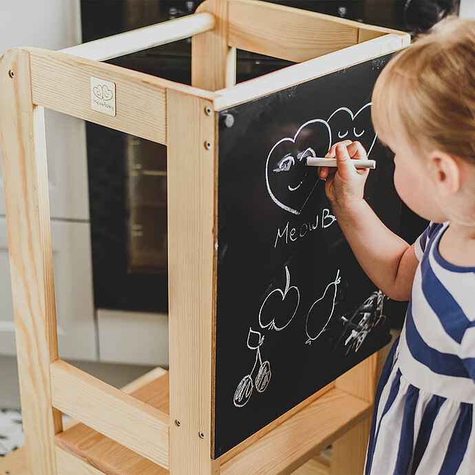 Tour d'Apprentissage avec Tableau - Bois (MeowBaby) - Image 2