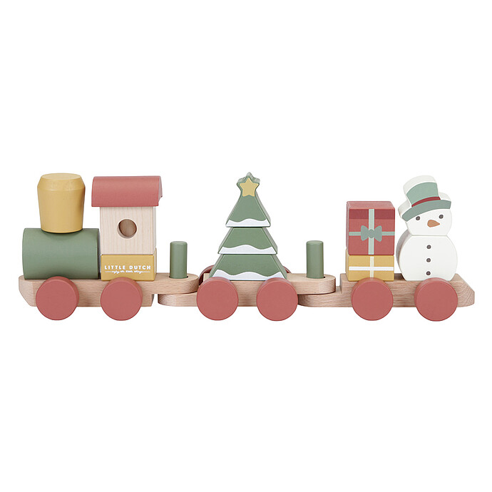Train à Blocs de Noël Little Dutch